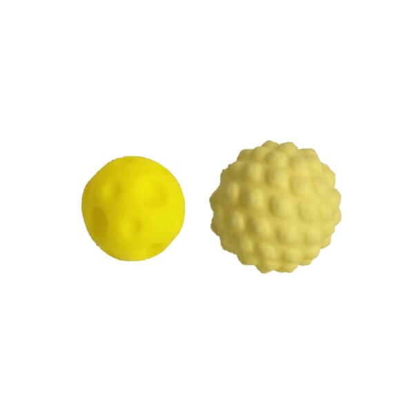 Juguete mascota macizo 2pcs amarillo