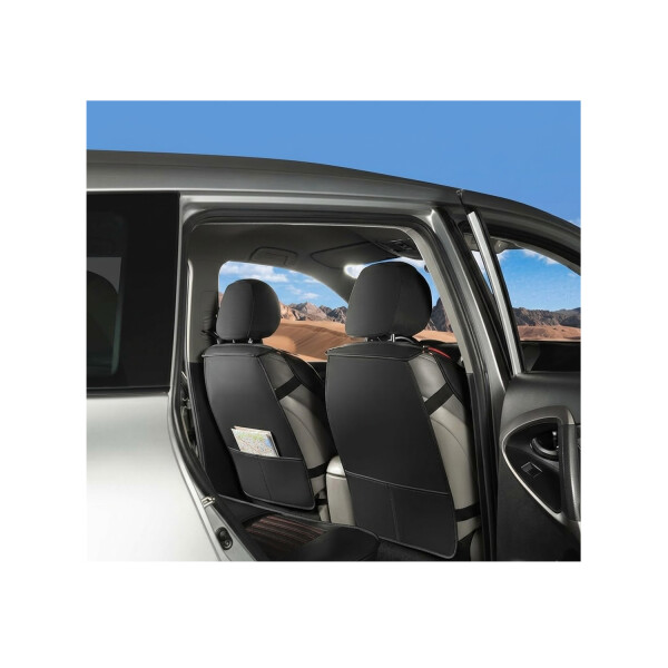 Cubreasientos Eco Cuero Negro Con Detalles Rojos 11 Piezas Cubreasientos Eco Cuero Negro Con Detalles Rojos 11 Piezas