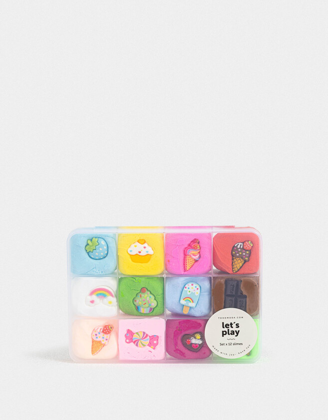 Lúdico Set De Slimes En Estuche - Combinacion Multicolor