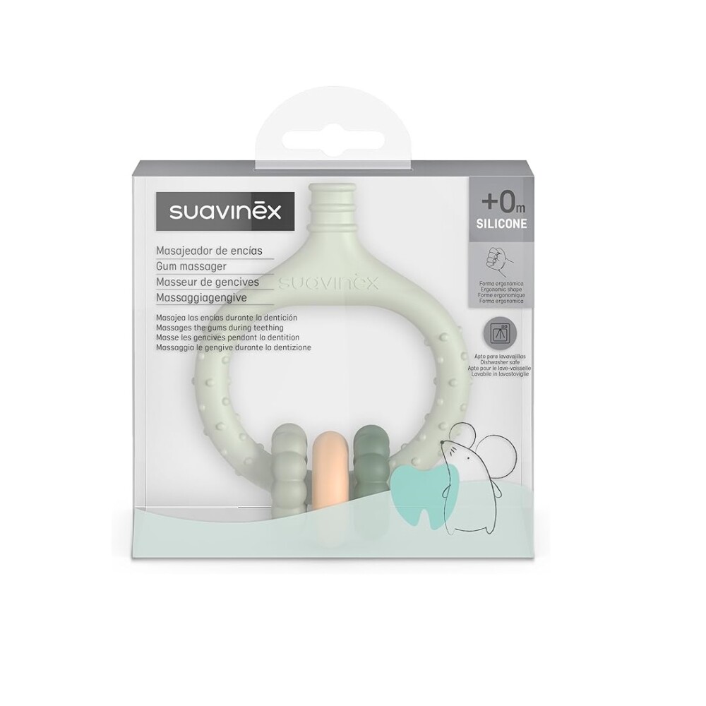 Mordillo Masajeador silicona Suavinex Verde