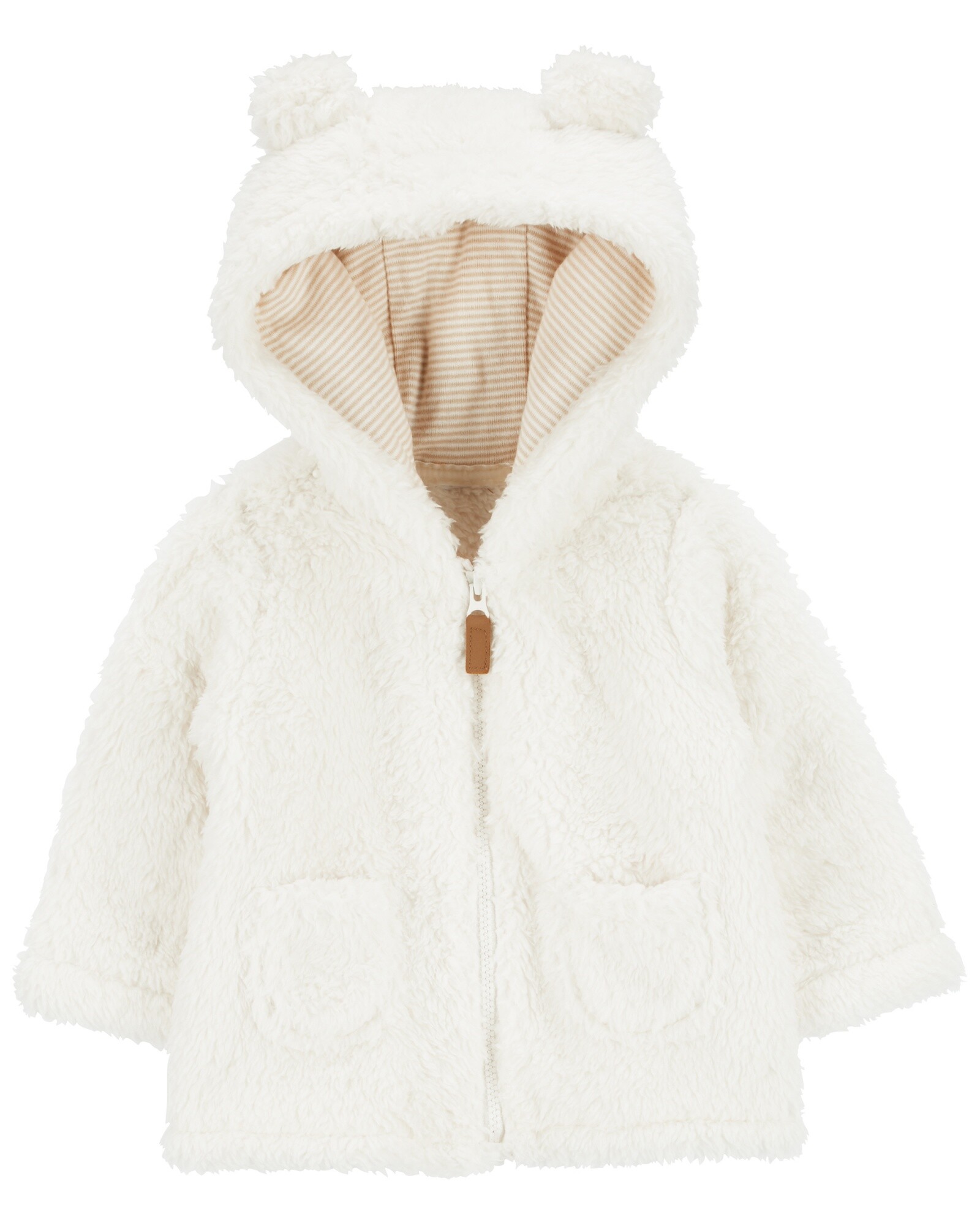 Campera de sherpa, marfil Sin color