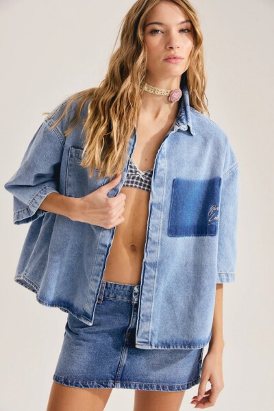 CAMISA ICE Celeste