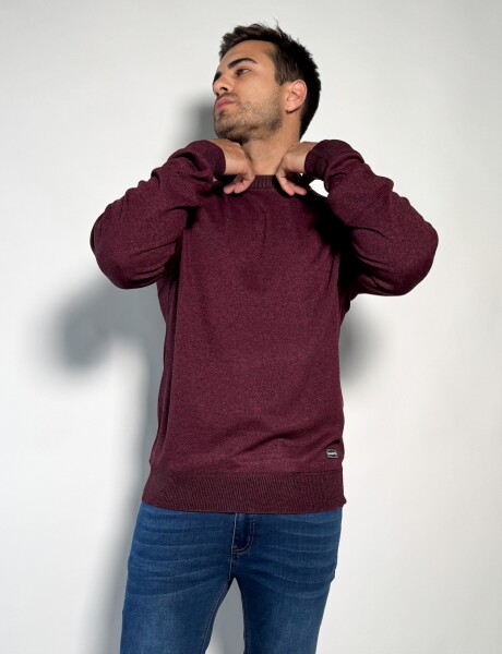 Sweater tejido Sigur Bordo