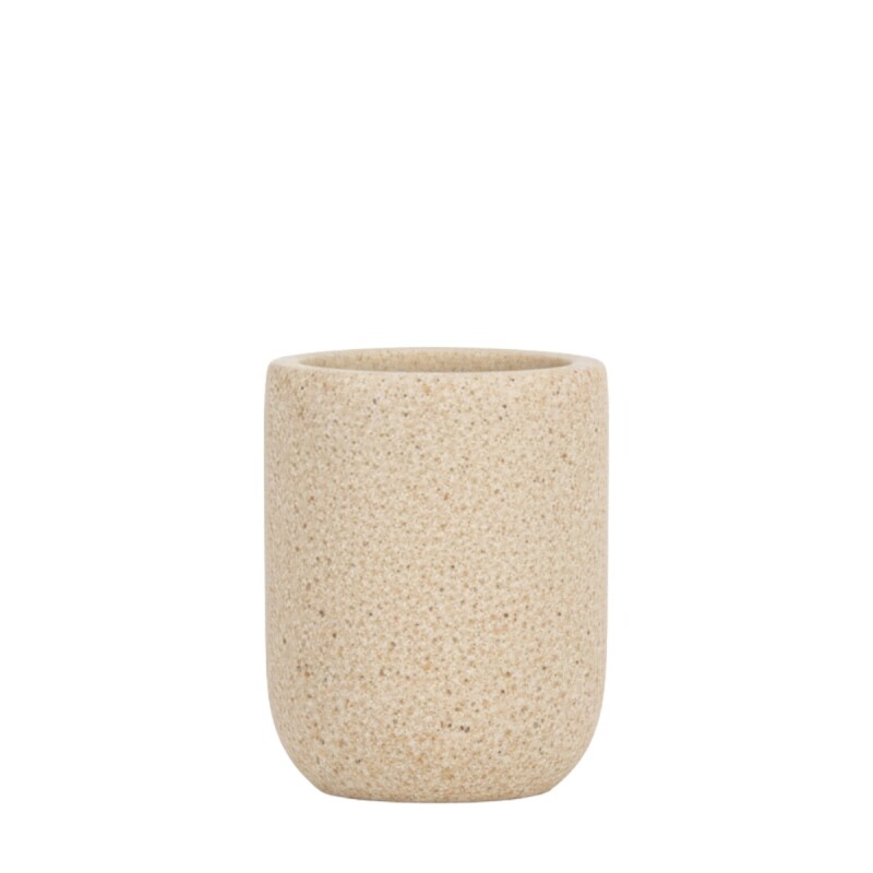 VASO ORG BEIGE EFECTO ESPONJA DE MAR Unica