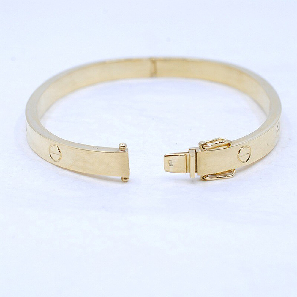 Pulsera Esclava Rigida En Oro 18K Pulsera Esclava Rigida En Oro 18K