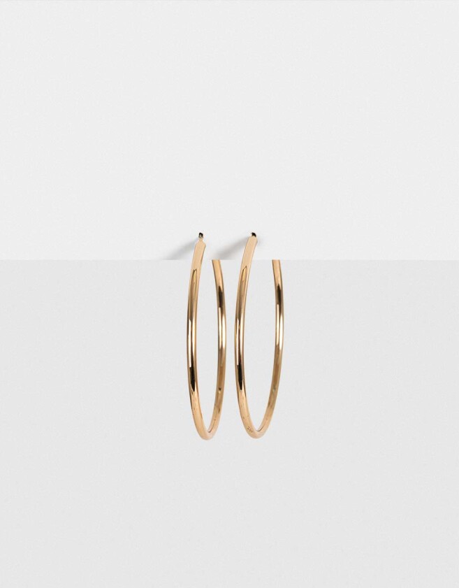 Aros Argollas Metal Argollas De Metal - Dorado