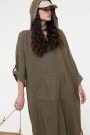 VESTIDO HOODIE Verde Militar