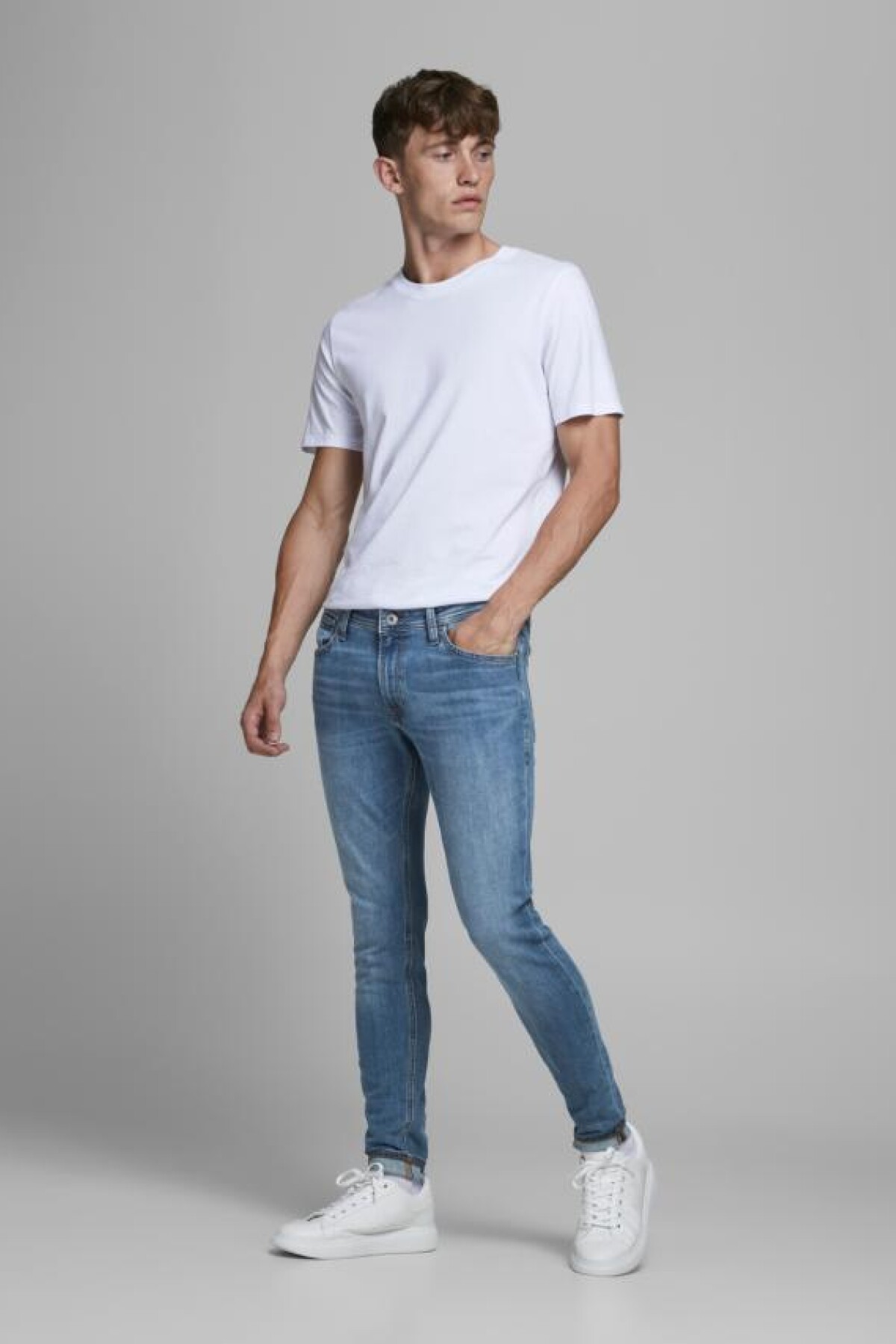 Jeans Skinny Spray-on Fit "tom" Blue Denim