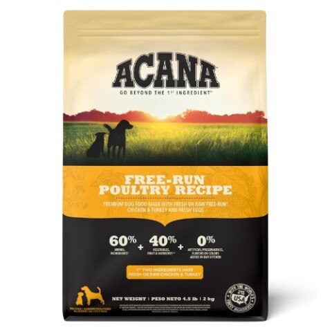 ACANA Dog Free-Run Poultry Recipe 4.5LB Acana Dog Free-run Poultry Recipe 4.5lb