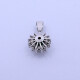 Colgante oro 18k blanco con esmeralda y brillantes. Colgante oro 18k blanco con esmeralda y brillantes.