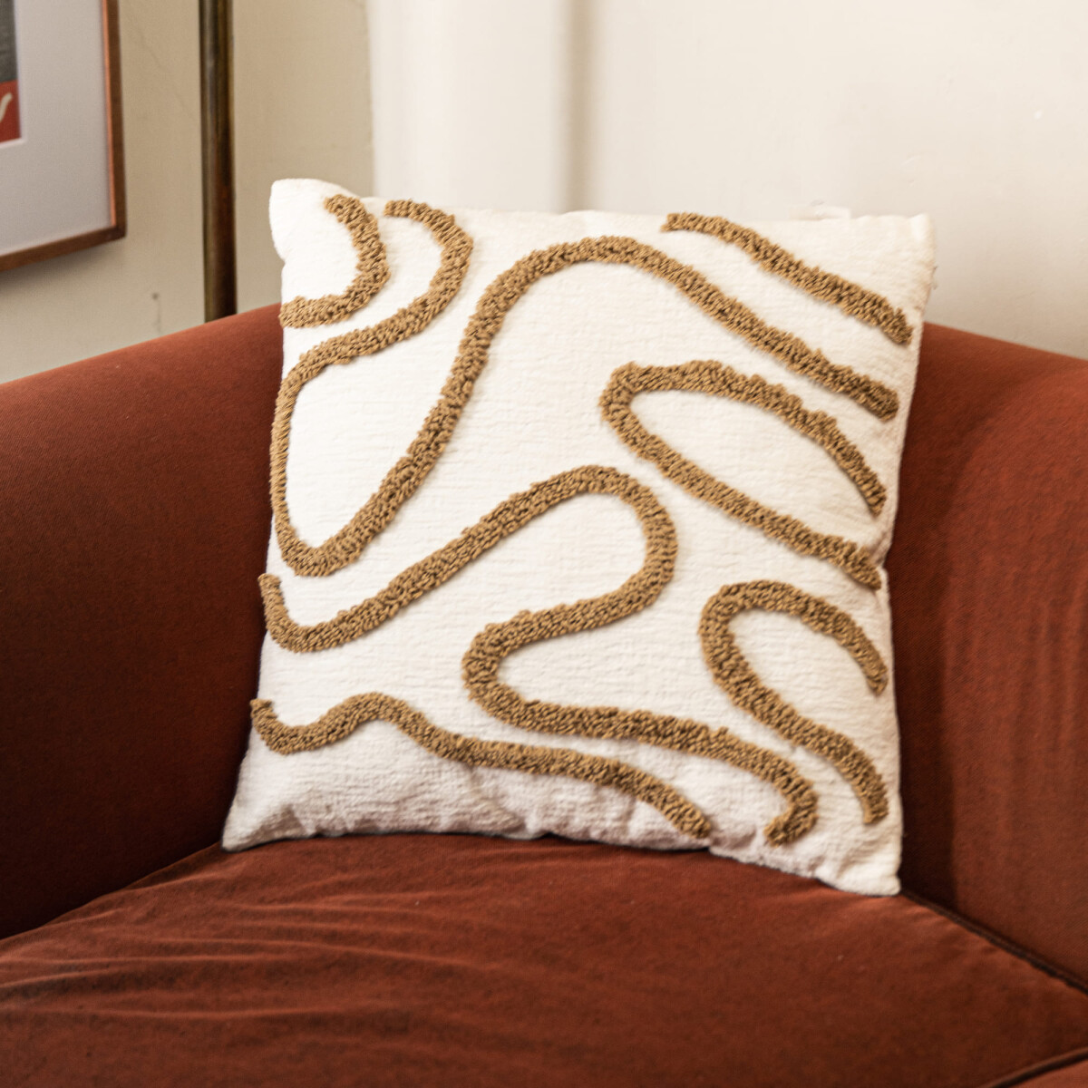 Almohadón formas - marrón 