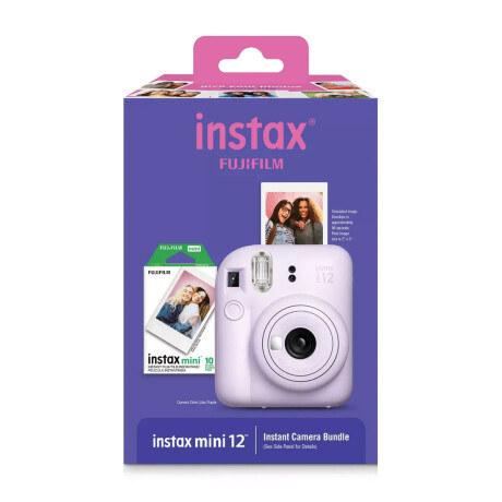 Cámara Fujifilm Instax Mini 12 Lilac Purple con 10 Mini Film Cámara Fujifilm Instax Mini 12 Lilac Purple con 10 Mini Film