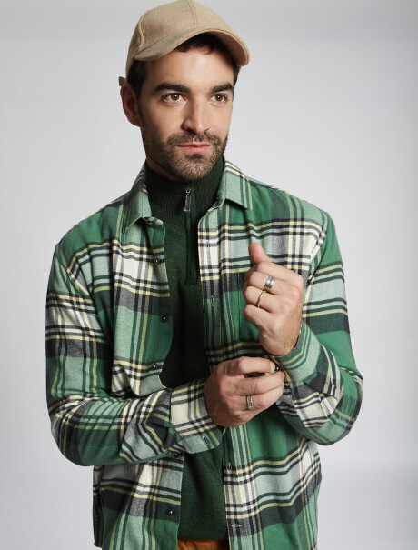 Camisa franela verde