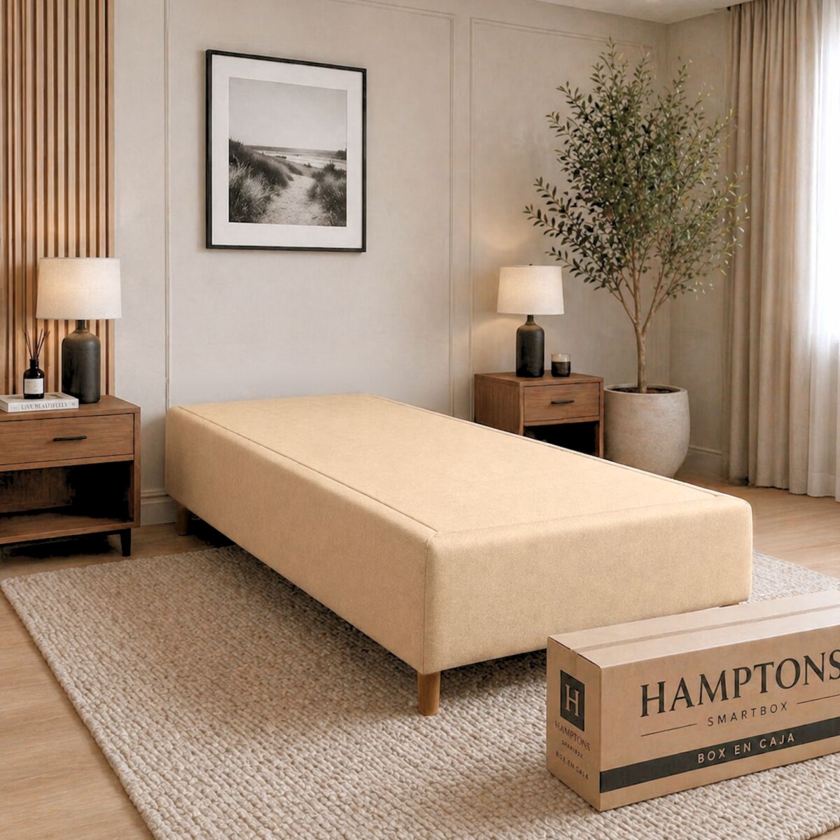 Smart Box THM Plaza Y Media 110x190 cm - Beige 