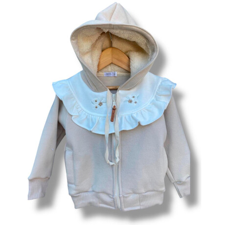Campera Beige Bordada Campera Beige Bordada