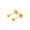 Abridores Bolita-Oro 18k-Sin piedra-AB9539 sinpiedra