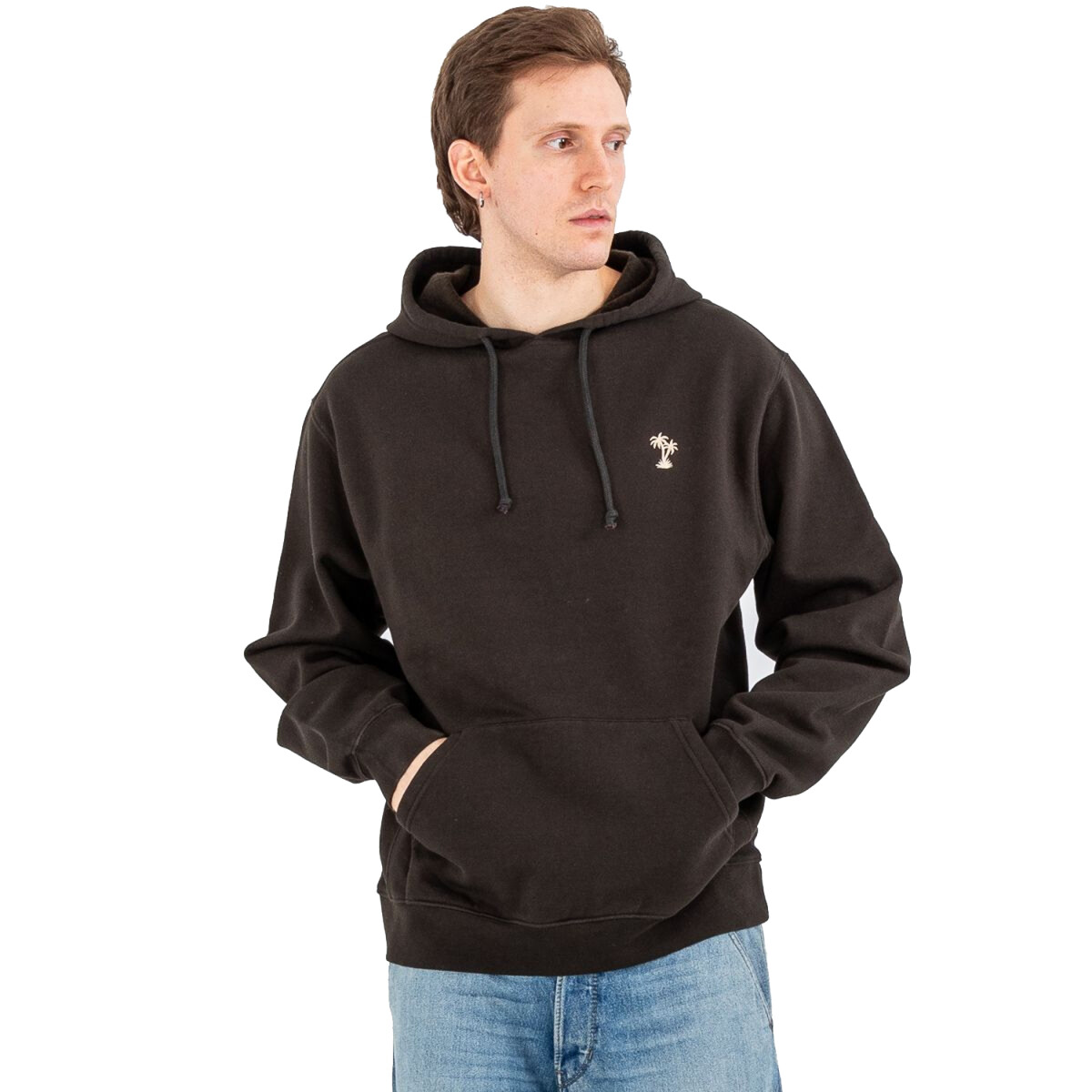 Katin Retreat Emb. Hood Fleece Negro 