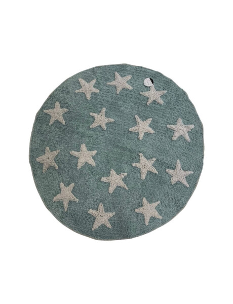 ALFOMBRA REDONDA POP 100CM CELESTE ESTRELLAS ALFOMBRA REDONDA POP 100CM CELESTE ESTRELLAS