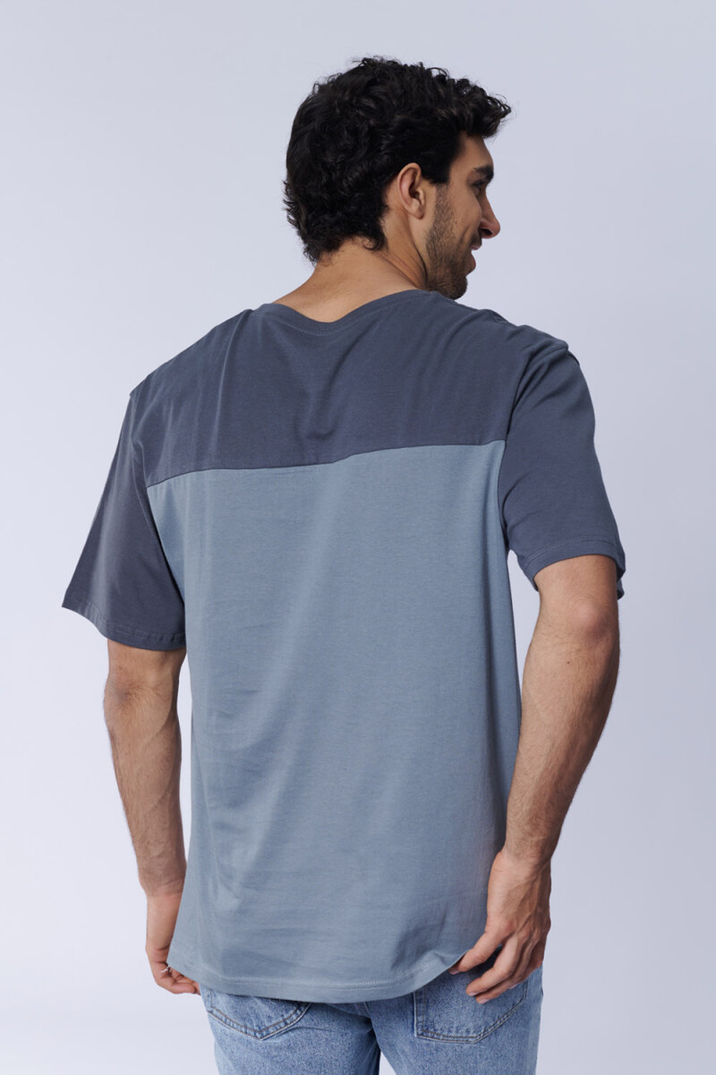 Remera bloque Gris