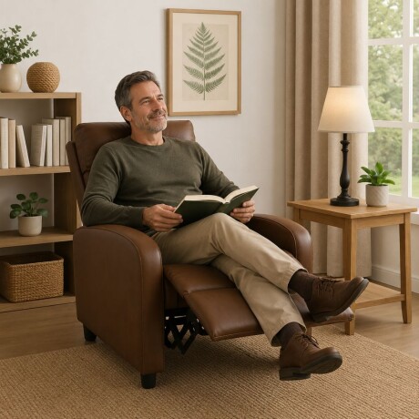 Sillon reclinable 1 cuerpo Chocolate
