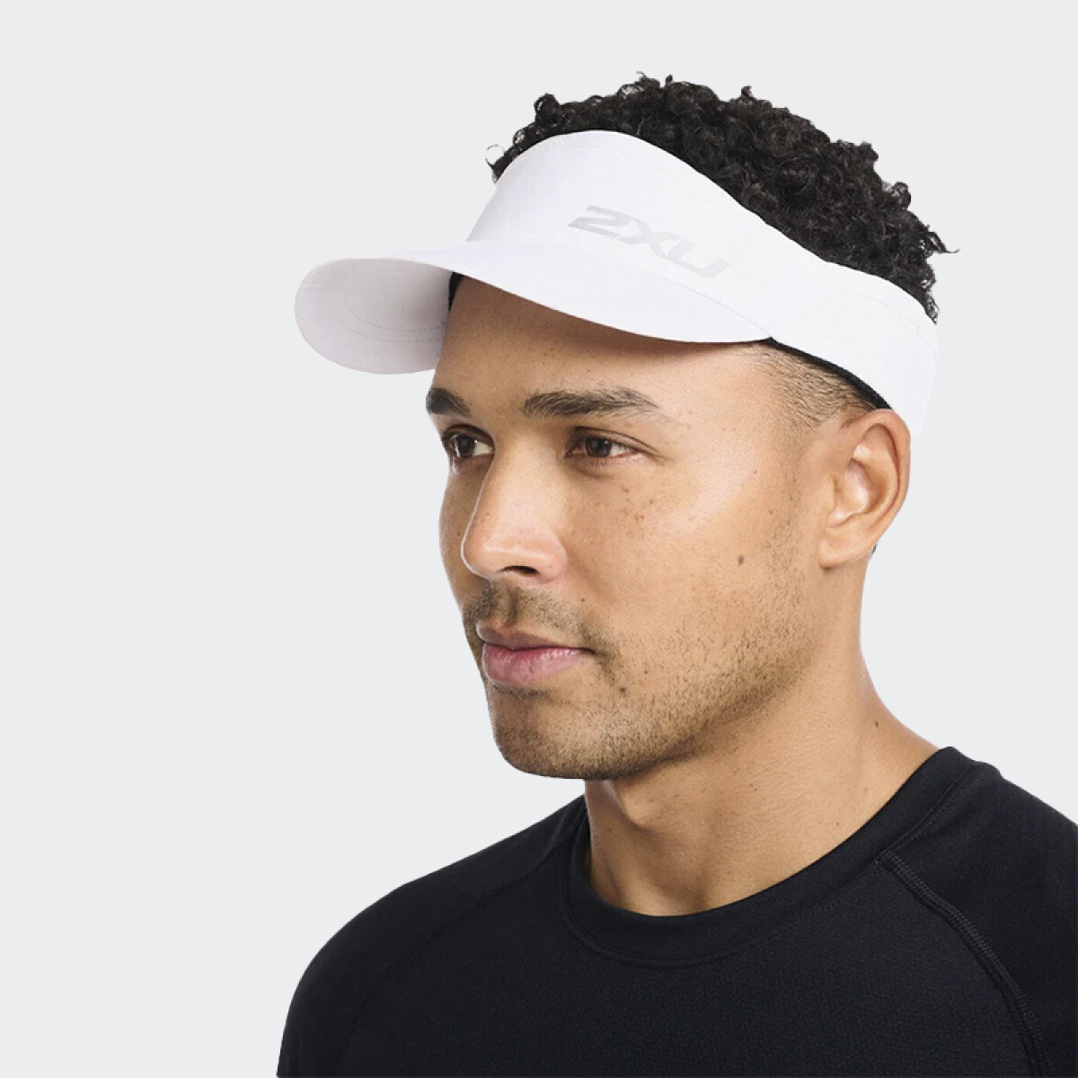 Gorro 2XU Run Visor - Blanco 