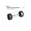 MANCUERNA HEXAGONAL ENGOMADA 10KG NEGRO