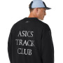 Polera Training Asics Track Club Heritage Crew-Neck Top C Un Performance Black