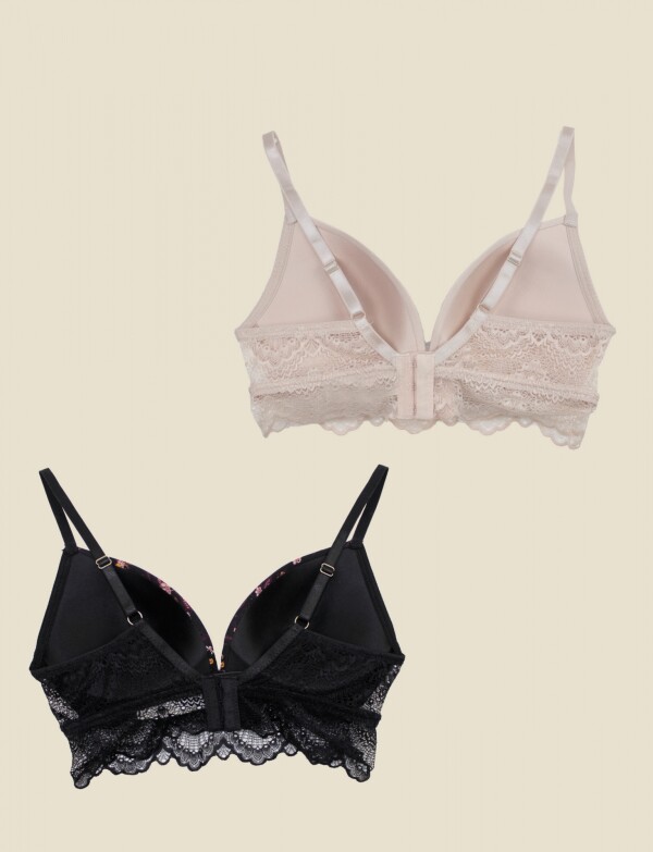Bralette Pack X 2 NEGRO/MULTI