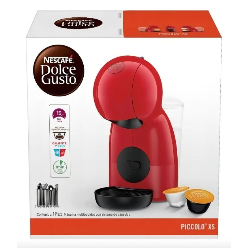 Cafetera Nescafe Dolce Gusto Piccolo Xs Cafe Capsulas Color Rojo Cafetera Nescafe Dolce Gusto Piccolo Xs Cafe Capsulas Color Rojo