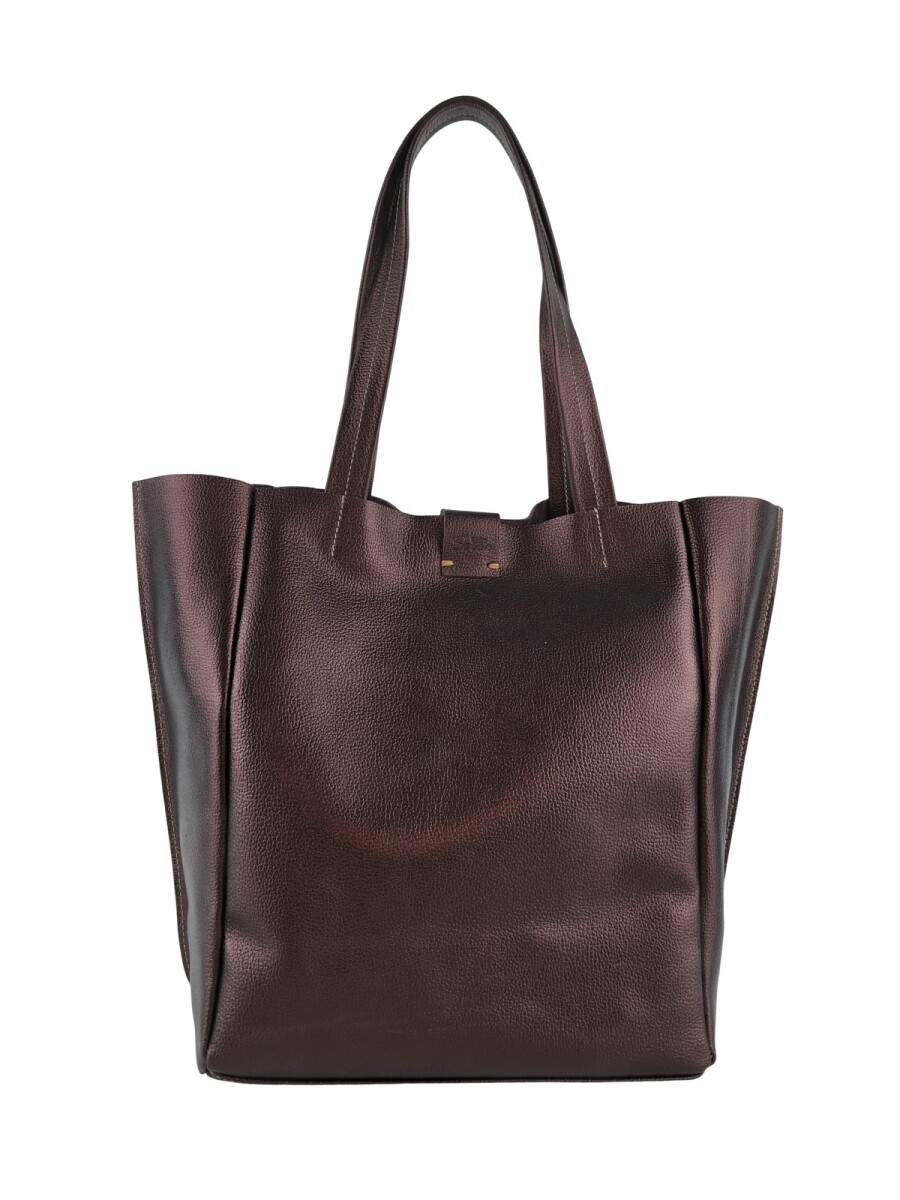 Tote Bag de cuero - Bordo 