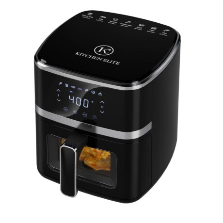 FREIDORA SIN ACEITE 5.2LT 1400W PANEL DIGITAL CON VISOR 7 FUNC COCCION FREIDORA SIN ACEITE 5.2LT 1400W PANEL DIGITAL CON VISOR 7 FUNC COCCION