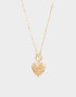 Collares Cortos Metal diferenciado Collar Corto Con Dije Relicario De Corazón - Dorado