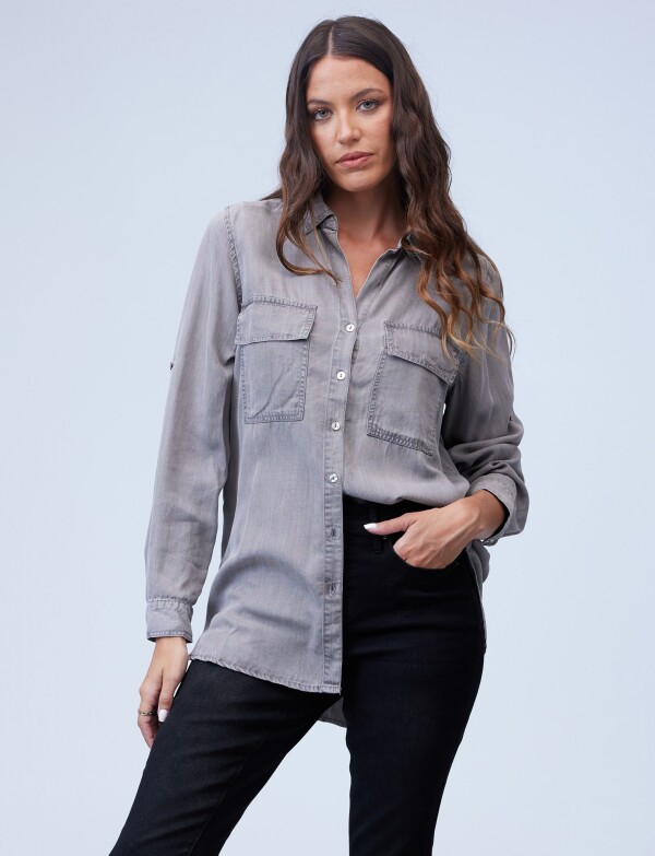 Camisa Tencel GRIS