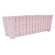 Maceta de balcón 40 cm simil bambú ROSADO