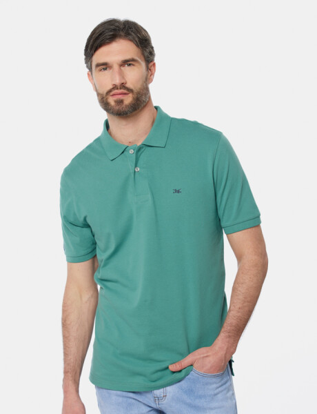 REMERA POLO LISA Verde Claro