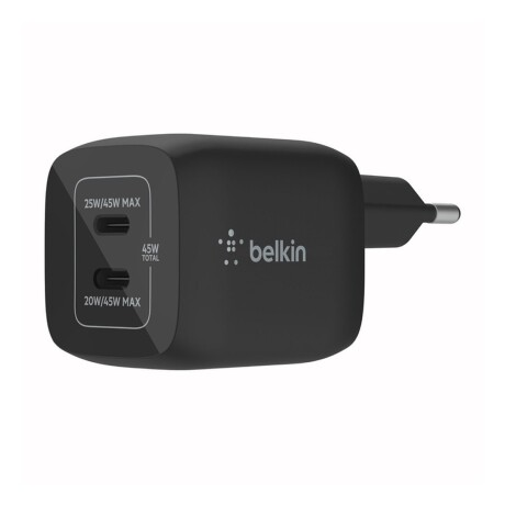 Cargador Belkin Boost Charge Pro 45W Dual Port USB-C Universal Black