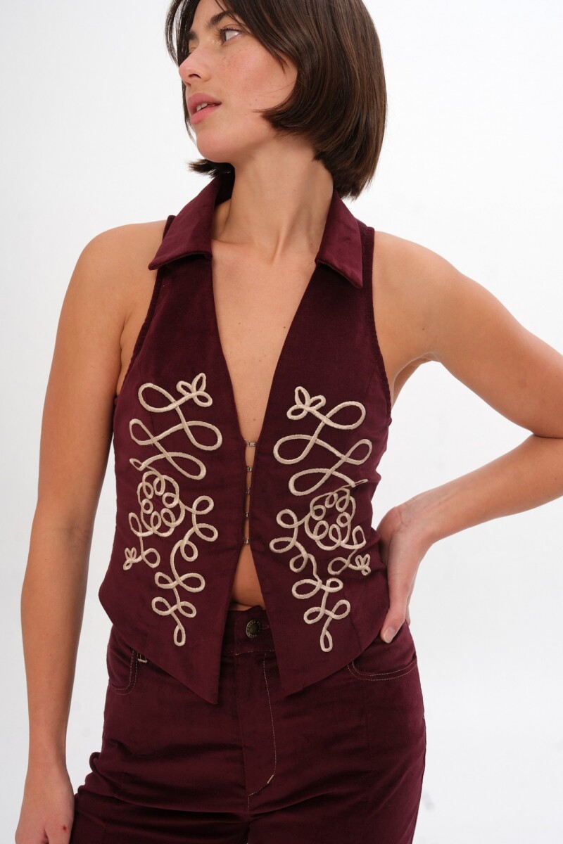 Chaleco Herebell Bordeaux