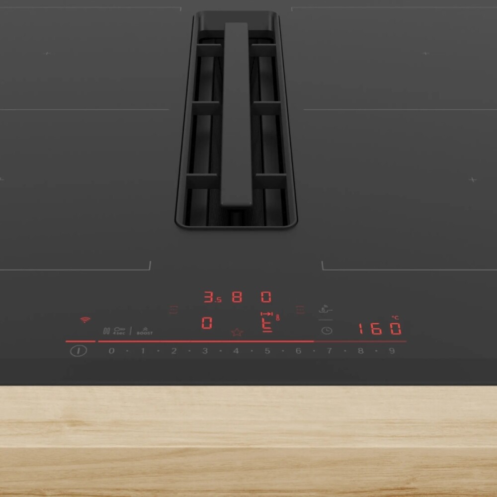 Placa de induccion Bosch PVQ731H26E c/extractor negro