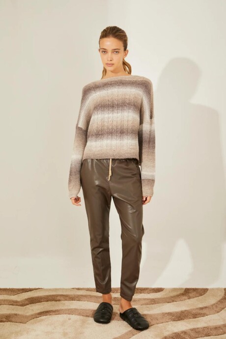 SWEATER SHAGGY BEIGE