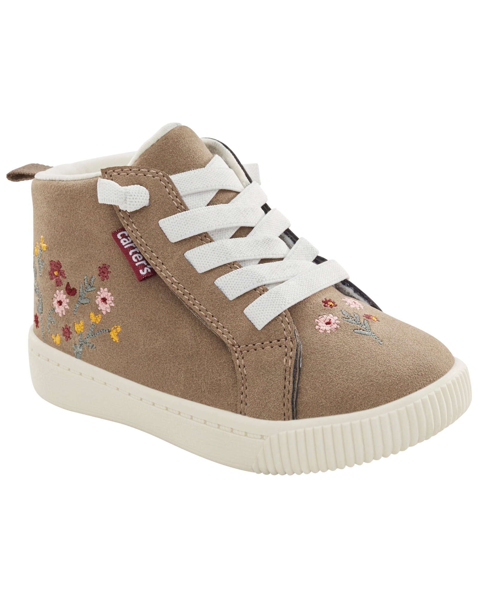 Botas con flores bordadas Sin color