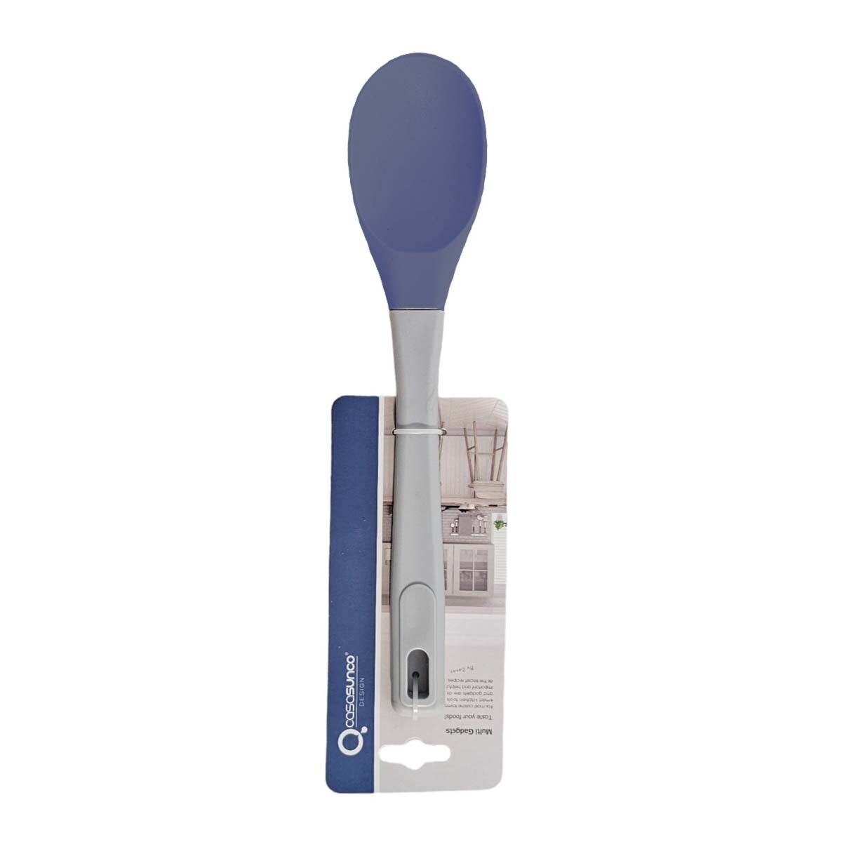 Cuchara de Silicona Antiadherente Cocina Calidad Premium - Azul 