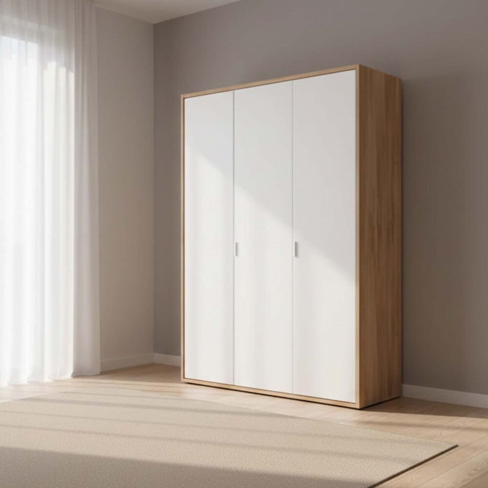 ROCKY II 3 PUERTAS MDF-Y-MADERA BLANCO PLACARD KIDS