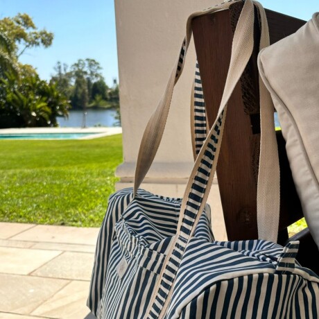 Bolso Duffel Belice Rayas Azul