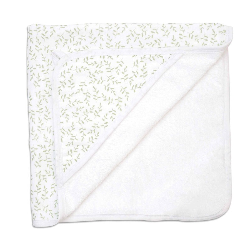 Toalla con capucha para bebés Greenery