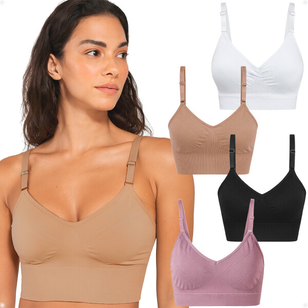 Soutien Top Con Tiras Beige