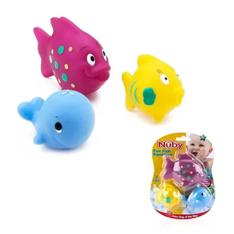 Juguetes para Baño Nuby 3 Pack Fun Fish Squirter 001