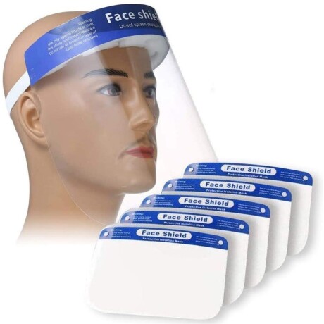 CCN ESCUDO FACIAL PLÁSTICO CON VINCHA PACK 24 UNIDADES Ccn Escudo Facial Plástico Con Vincha Pack 24 Unidades