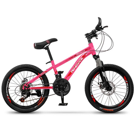 Bicicleta Montaña Rodado 20 Frenos Disco 21 Cambios Rosa