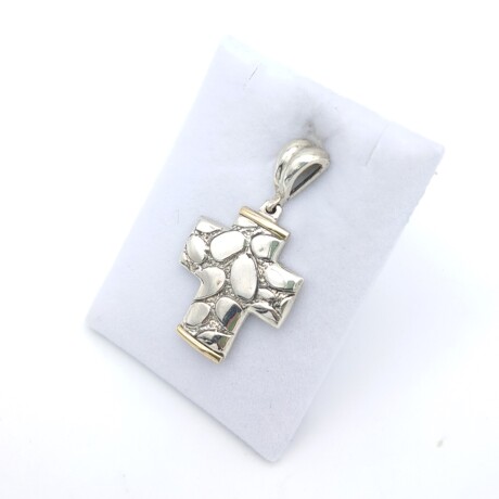 Cruz de plata 925 y double en oro 18 ktes. Cruz de plata 925 y double en oro 18 ktes.