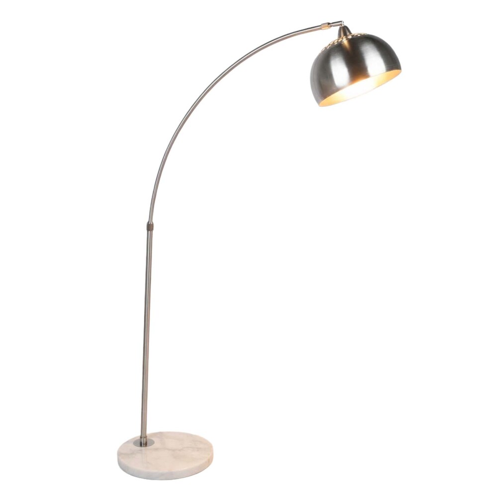 LÁMPARA DE PIE ML23470 GRIS METAL Y MÁRMOL ML23470696